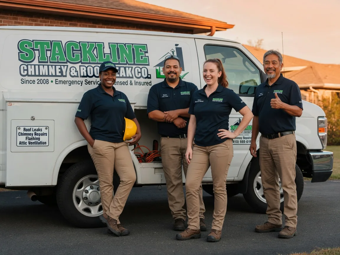 Chimney flashing repair company in Mullin, TX